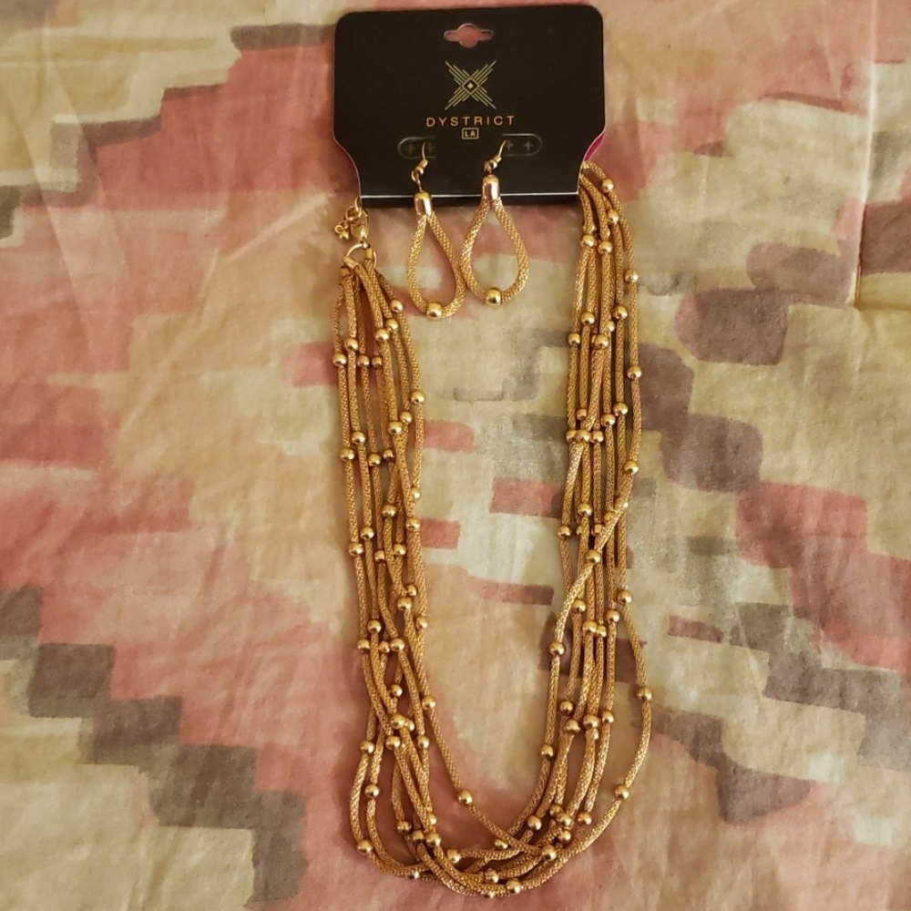 Dystrict LA | Necklace and Earrings